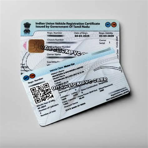 rc smart card images tamilnadu|Smart Card for Vehicles .